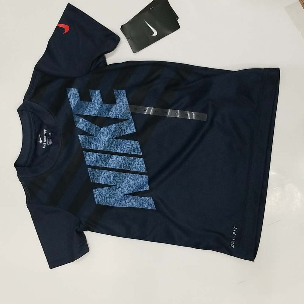 Nike Boys Dri-fit Short Sleeve Cotton Tee Shirt